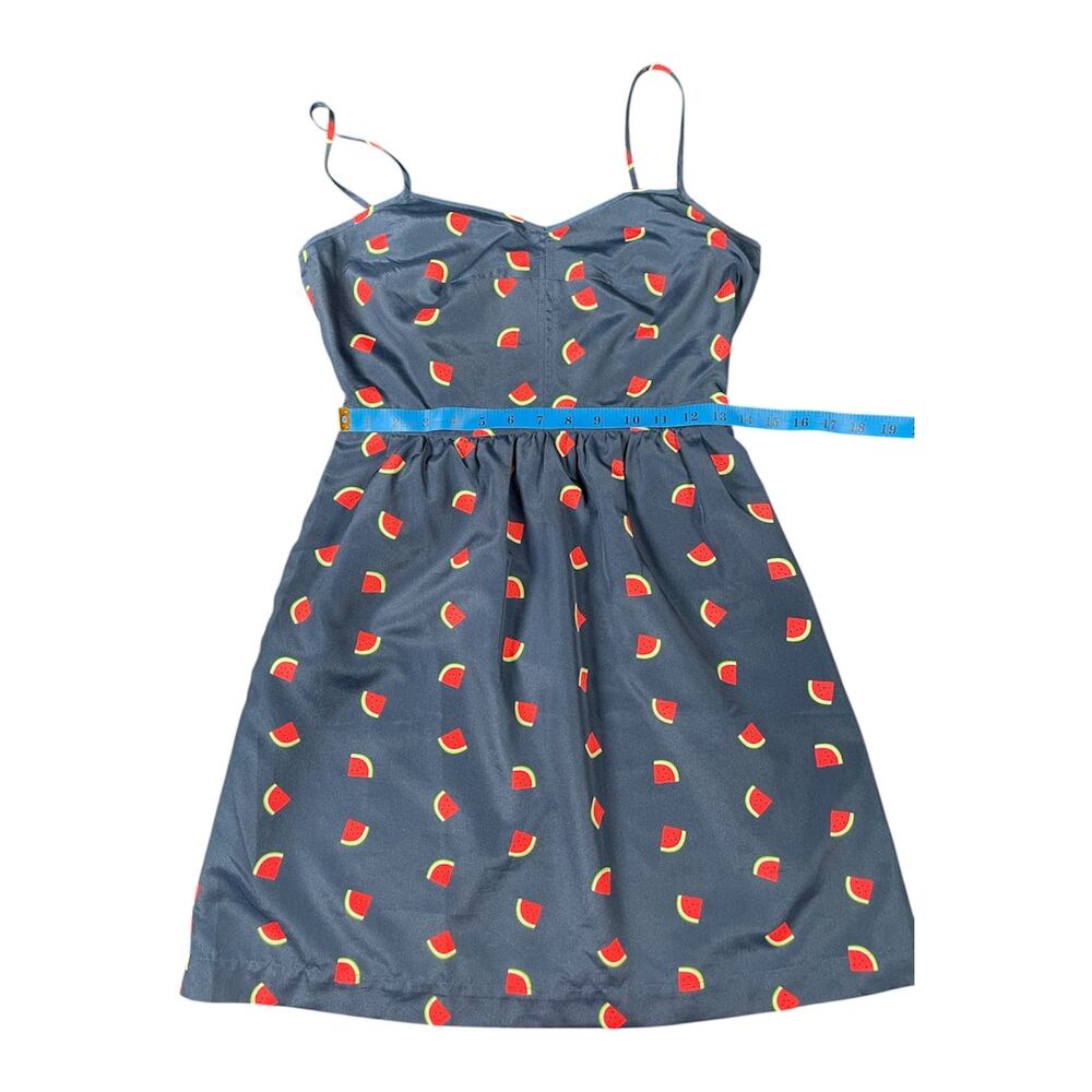 J. Crew Navy Blue Watermelon Print Seaside Cami Sundress - Women's Size 4 - Picture 6 of 7